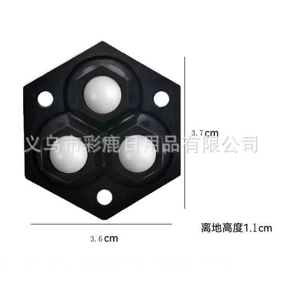 polea silenciosa tipo pegado universal rueda base de bola única rueda rodilla base de bola muebles móvil mesa de té bandeja image 18