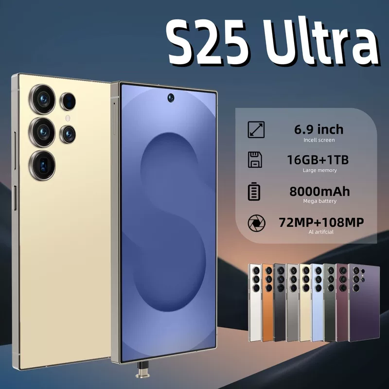 Cugo, (Торговля через границу), элитный мобильный телефон, S25, 4G, Android 12