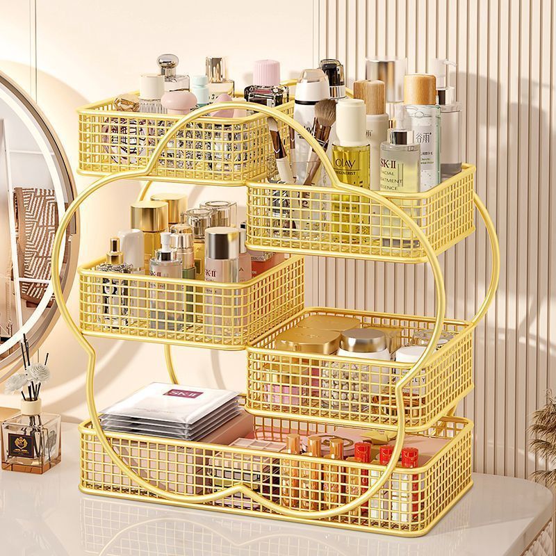 Cosmetics Storage Rack, Large-Capacity Desktop Multi-Layer Storage Rack, High-Looking Dormitory Storage Artifact, Internet Celebrity Storage Rack