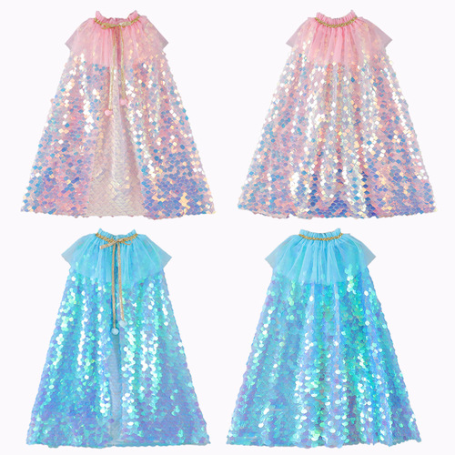 Manufacturer wholesale foreign trade cloak Halloween Christmas children's cloak Halloween performance dance cloak cloak