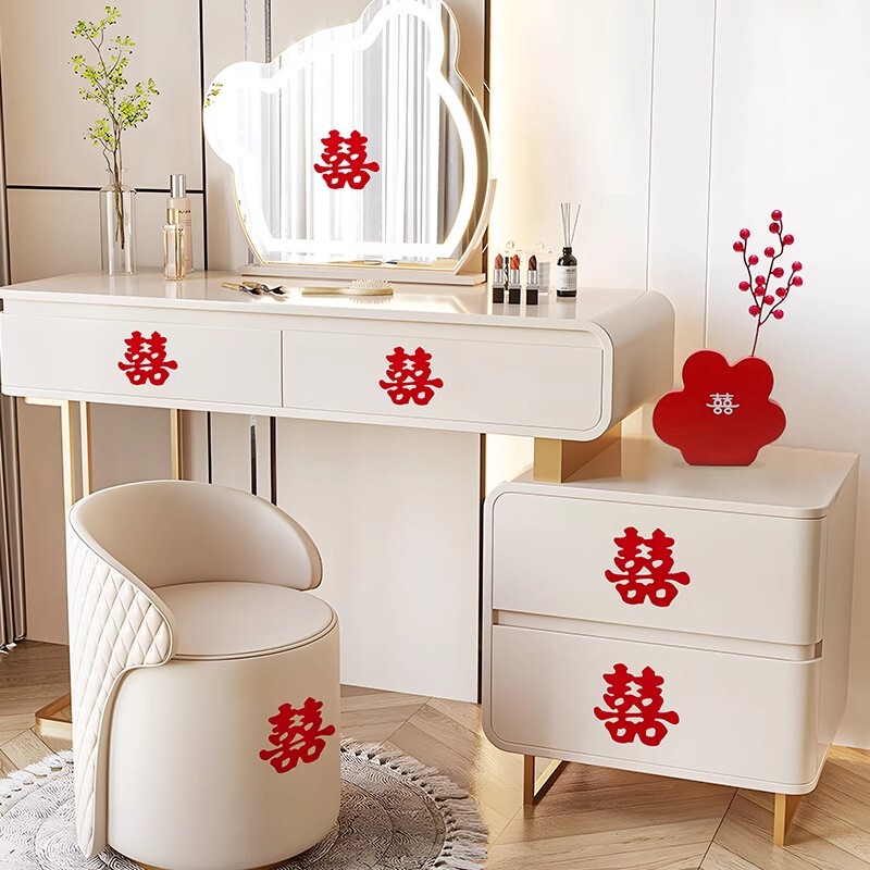 Xi character wedding special self-adhesive self-adhesive stair cabinet small Xi character stickers creative wedding dowry cabinet door decoration