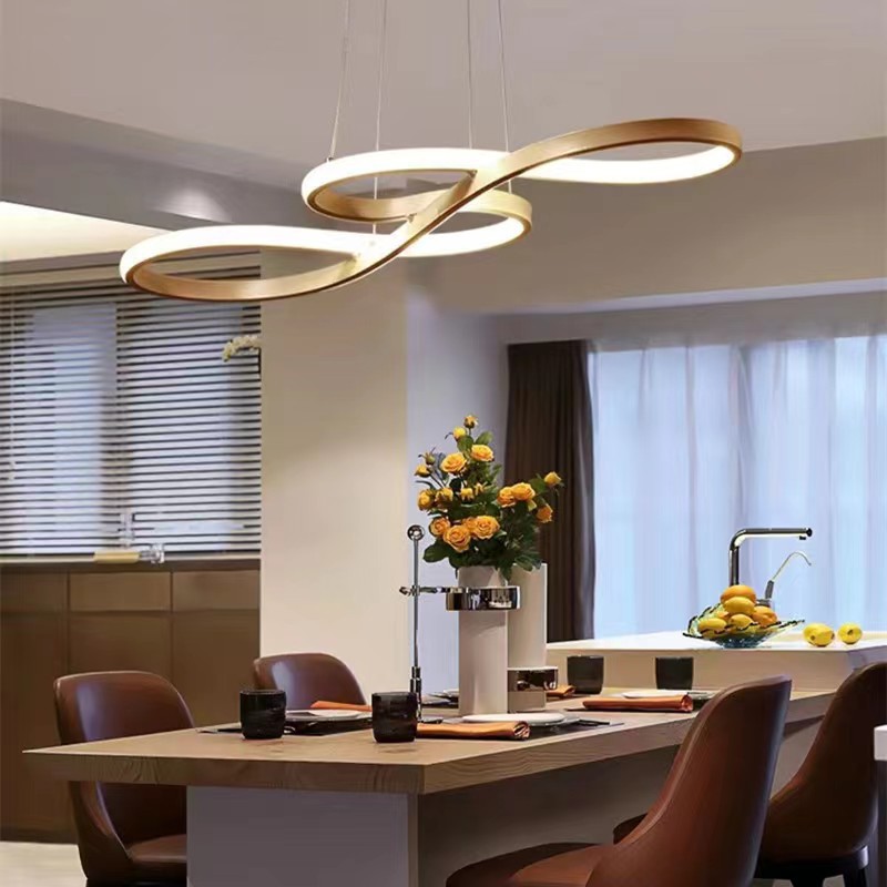 New Luxury-Style Living Room Chandelier Led Light with Creative Musical Note Design for Hall, Dining Room, and Bedroom Lighting from Zhongshan Lighting Fixtures