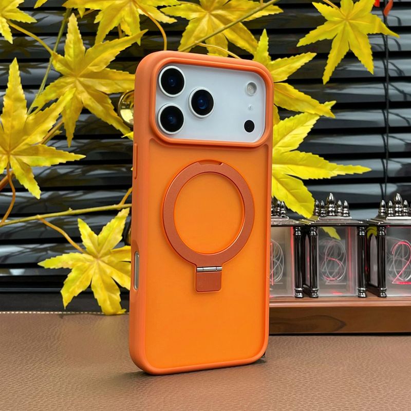 适用iPhone17Promax 防摔不发黄2.0亚克力透明磁吸支架手机壳17|undefined