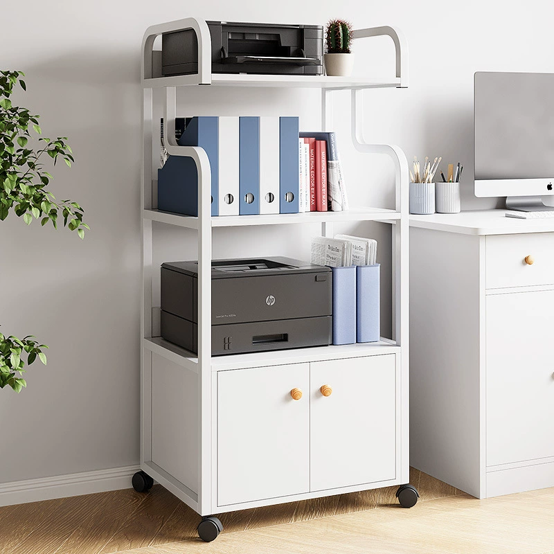 Стеллаж для хранения принтеров Напольная многослойная многофункциональная стойка для хранения Железная гостиная Офисная настенная полка для хранения Полка