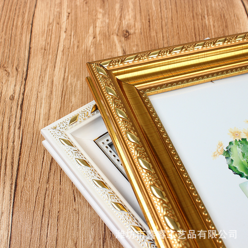 美式相框金色PS发泡78寸儿童画框A4执照专利证书摆台框A3挂墙照片