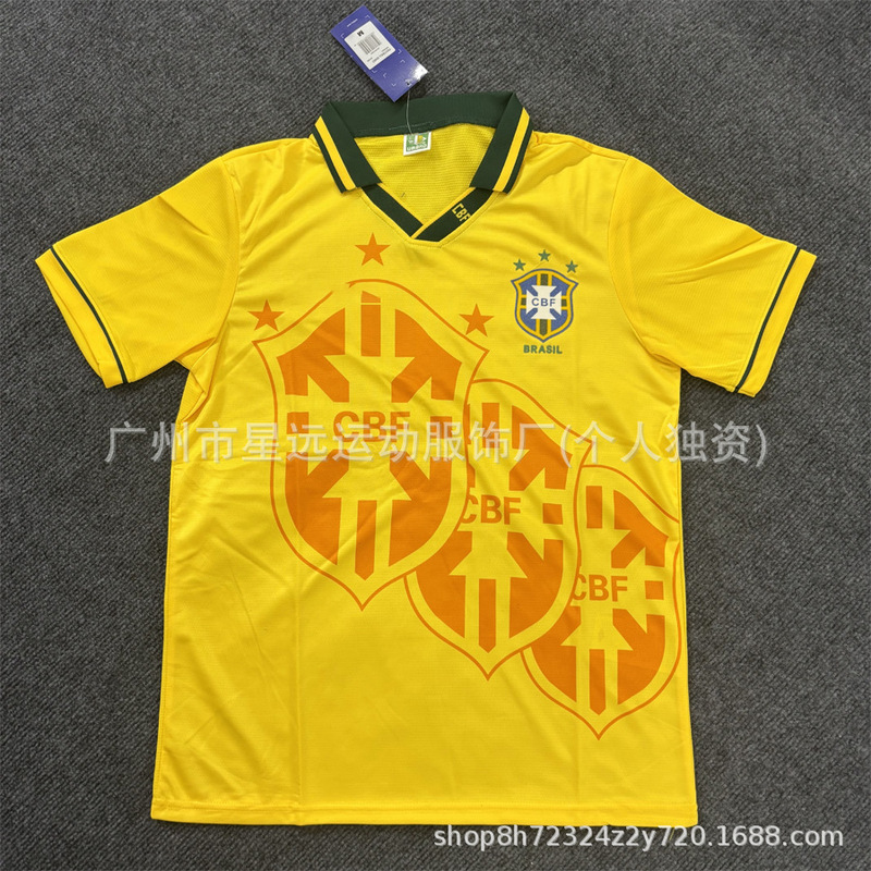 批发retro2006巴西英格兰贝克汉姆阿根廷复古球衣世界杯足球服T恤|undefined