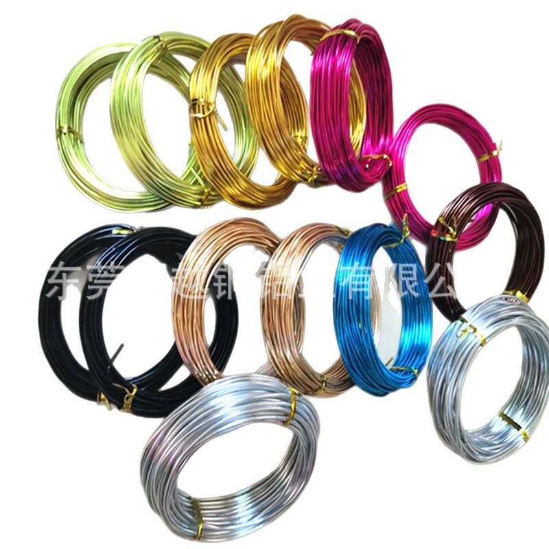 5.1m Rolled Alumina Wire Colorfuled Aluminum Wire Handmade DIY Aluminum Wire Bonsai Shape Aluminum Wire Jewelry Colorfuled Aluminum Wire