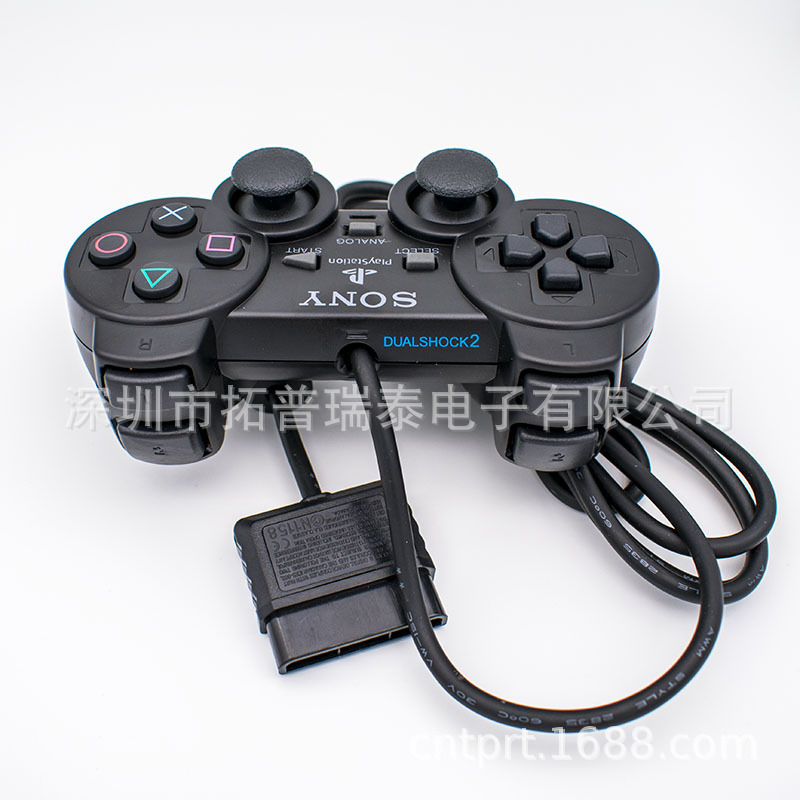 Las ventas directas ps2 de la fábrica ataron con alambre la vibración del gamepad ps2 del gamepad ps2 manejan un gran número de en la acción image 4