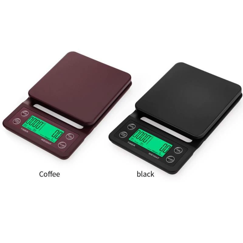 Factory wholesale kitchen 3kg 5kg chronograph coffee scale kitchen scale food scale small portable grams