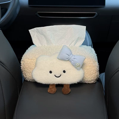 2026 New Model Car Tissue Car tissue box/set - bowknot-cloud