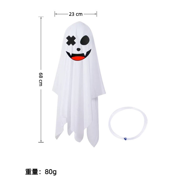 Colgante fantasma de Halloween Decoración de jardín de Halloween Linterna Suministros de fiesta Decoración de escena Colgante de decoración de calabaza