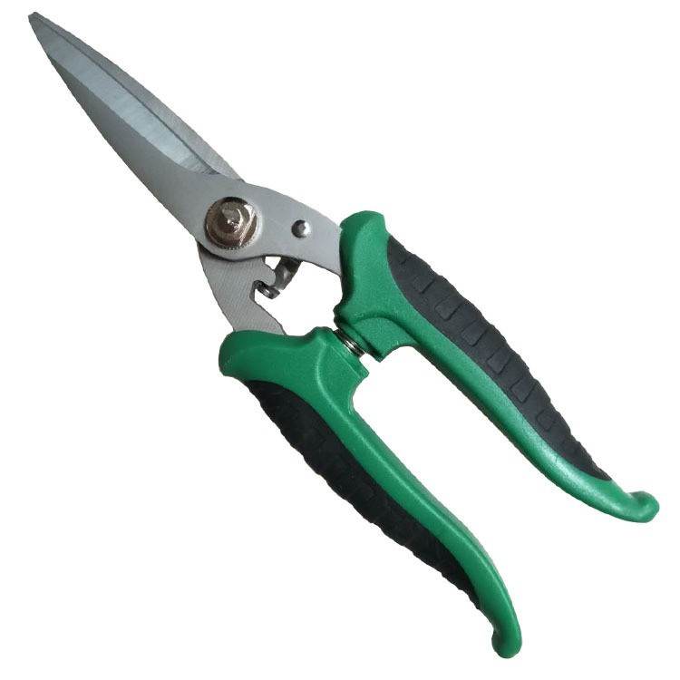 双色塑料柄 电工工具 铁皮剪树枝 剪大力电线 剪刀 等多功能剪钳