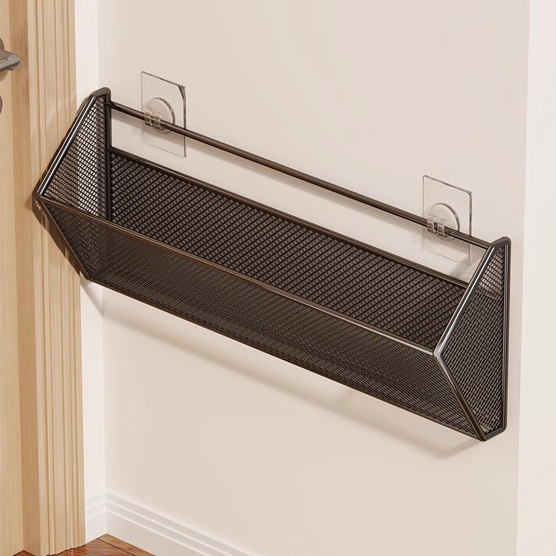 Zapatero Colgante de Pared de Hierro, Sin Perforación, para Baño y Dormitorio