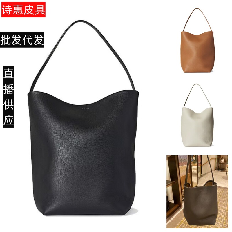 In-Stock the Row Dongjie Genuine Leather Bucket Bag, Large Capacity Commuter Crossbody Shoulder Tote Women's Bag In-Stock the Row Dongjie Genuine Leather Bucket Bag, Large Capacity Commuter Crossbody Shoulder Tote Women's Bag