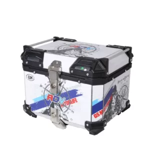 ADV compass decal white aluminum alloy tail box large capacity motorcycle tail box scooter electric car trunk
