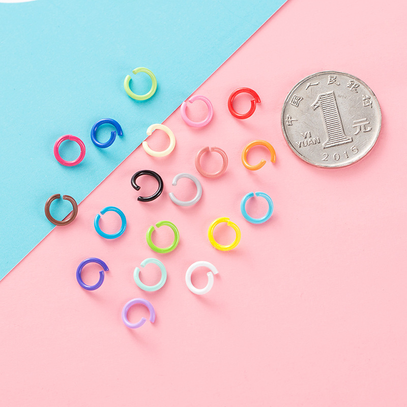 DIY accessories metal key chain c ring color paint open ring single ring connection ring handmade material hanging ring DIY accessories metal key chain c ring color paint open ring single ring connection ring handmade material hanging ring