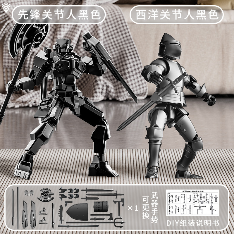 Nuevo Lucky 13 más articulaciones armadura de absorción magnética móvil muñeca guerrero de ensamblaje de deformación mecha modelo juguete