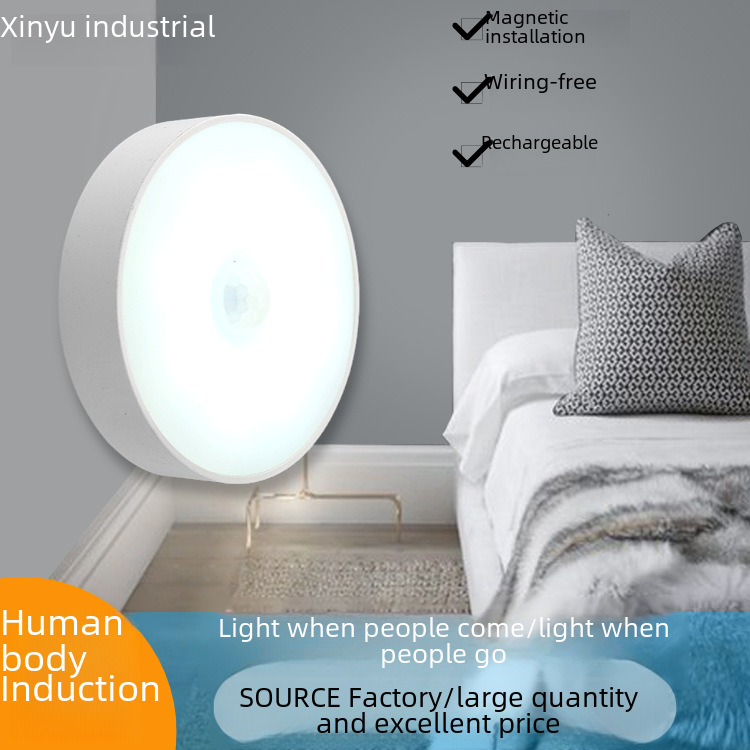 LED smart physiological induction creative night light for wardrobe