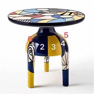 Side Table, Small Coffee Table, Modern Corner Table, Casual and Creative Living Room Sofa Side Table, Nordic Art Table, Nordic Light Luxury