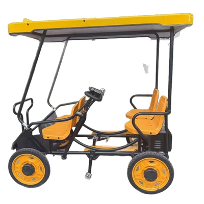 four-seater four-wheel pedal car can: Elektrikli qolf avtomobilləri