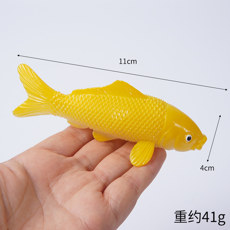 Pegamento blando de PVC simulación Koi colgante mini simulación Koi Carpa dorada modelo Koi colgante de llavero