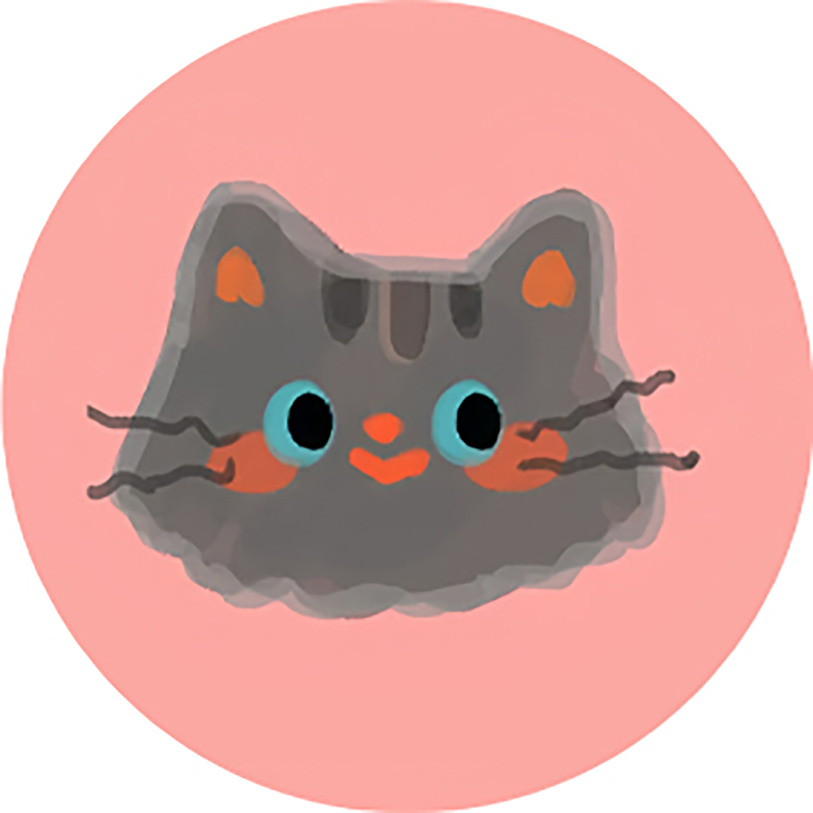 자체 제작 9호 고양이 (10*10*0.9cm)
