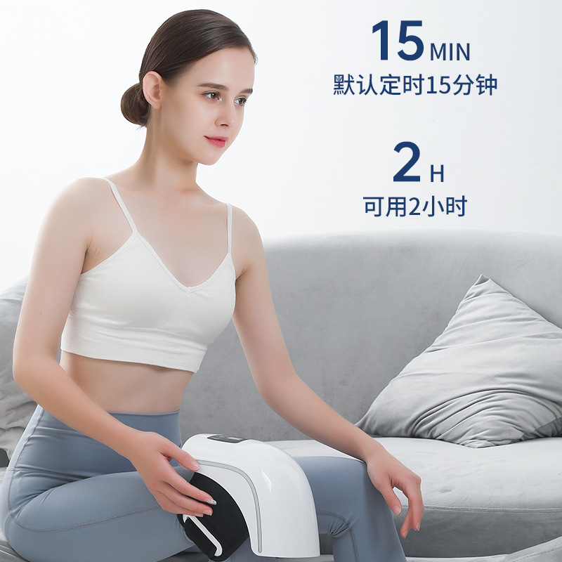 Calefacción eléctrica rodillera calefacción caliente vieja pierna fría vibración conjunta masaje compresa caliente protector de pierna a prueba de frío calefacción luz roja USB