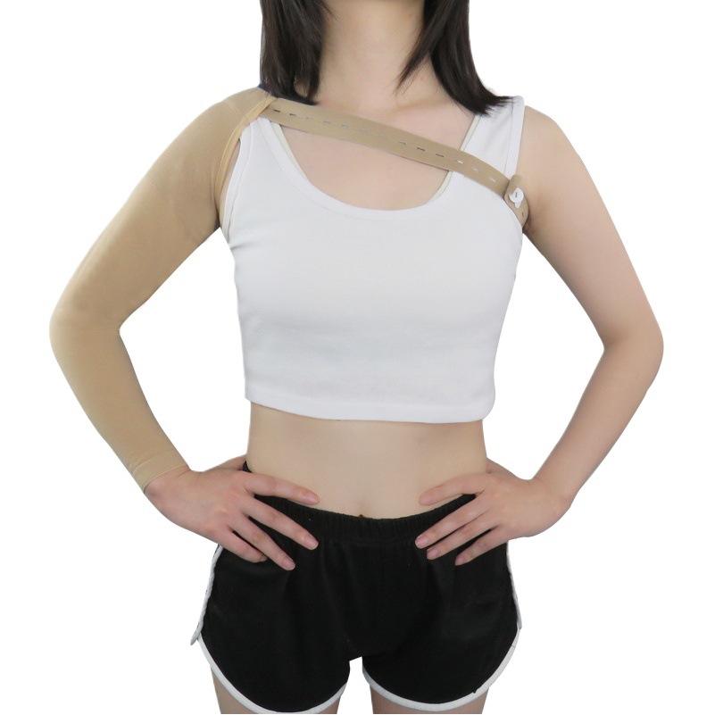 Ventas directas transfronterizas de la fábrica con cordón linfa clasificación médico brazo guardia recortada tejido elástico transpirable en stock