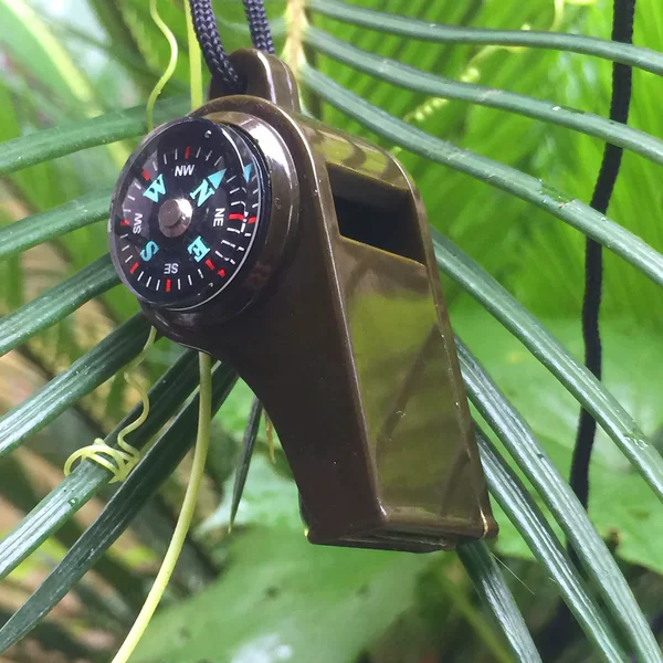 Outdoor supplies three-in-one whistle life whistle with guide and temperature 3-in-1 whistle emergency whistle