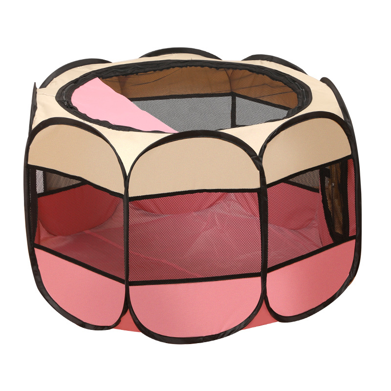 Pet octagonal cage, foldable dog cage, waterproof Oxford fabric pet tent, detachable and washable, scratch-resistant, dog and cat delivery room pic 16