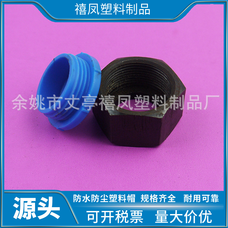 供应塑料圆形堵头 塑料圆形闷盖 M39内螺纹保护盖 塑料圆形塞头