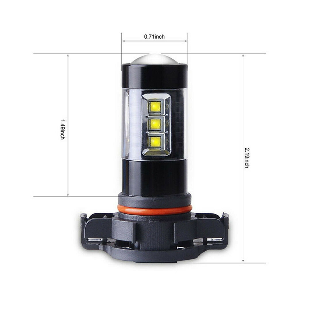 Lámpara transfronteriza del automóvil conjunto de faro LED 9005 H11 integrado H16 / 5202 luz de niebla de alto brillo luz blanca