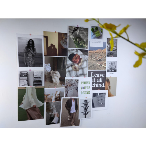 Ins-style sticker series bedroom dormitory background wall poster card wall decoration background photo prop card