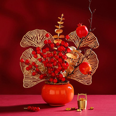 Moving Happiness Orange Peel Ceramic Jar Decor with Orange Peels for New Home Moving Ceremony and Gift