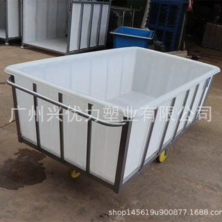 防生锈镀锌水管周转染布车 /印染后整理用可移动四轮手推车