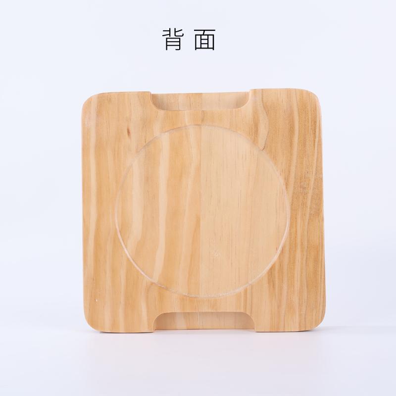 almohadilla de aislamiento de madera cuadrada de pino de alta calidad almohadilla de aislamiento de arroz resistente a altas temperaturas bandeja de mortero base de madera para el hogar image 5