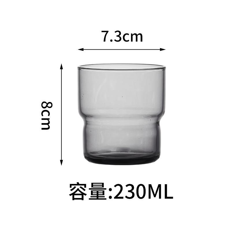 Taza de vidrio temperado a prueba de explosiones resistente a altas temperaturas, taza de agua de leche y café, taza de enjuague bucal de hotel de alta calidad, fabricación de patrones