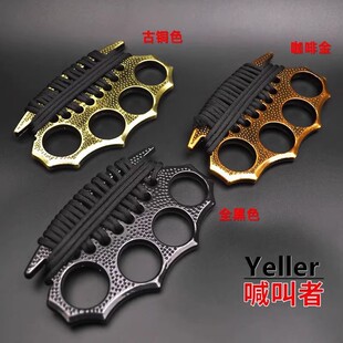 Defense Iron Fist Taekwondo Boxing Martial Arts Finger Tiger Fight Ring Steel Boxing Gloves Boxing Fight Iron Buckle