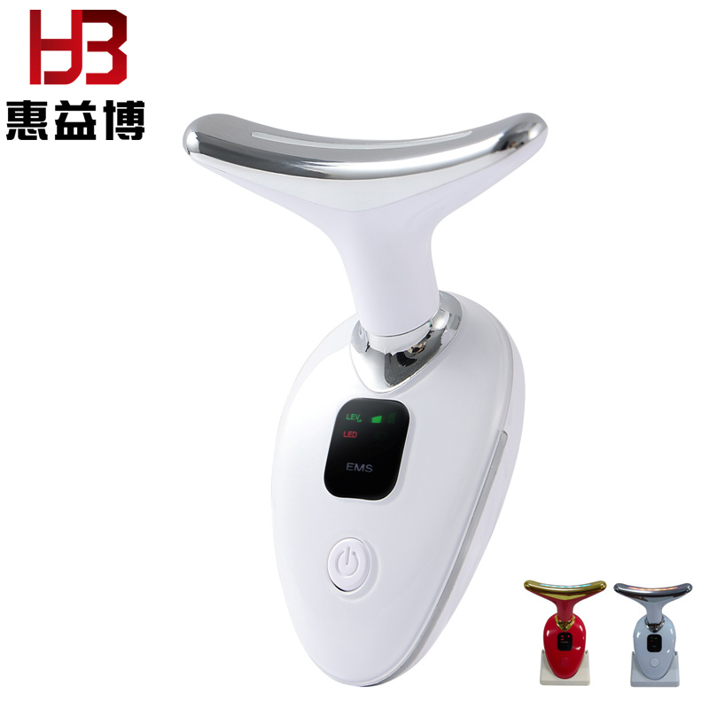 Neck Beauty Instrument Cross-border New Products Promote Absorption Massage Small Iron 7 Color Color Light Beauty Neck Instrument Household Introduction Instrument