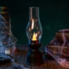 Electronic oil lamp - black