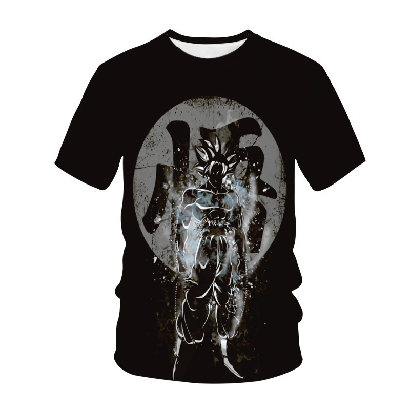 2023 Summer Dragon Ball Short-sleeved Anime Two-dimensional Men's and Women's Summer Casual Clothes Goku Top 3D Men's T-Shirt