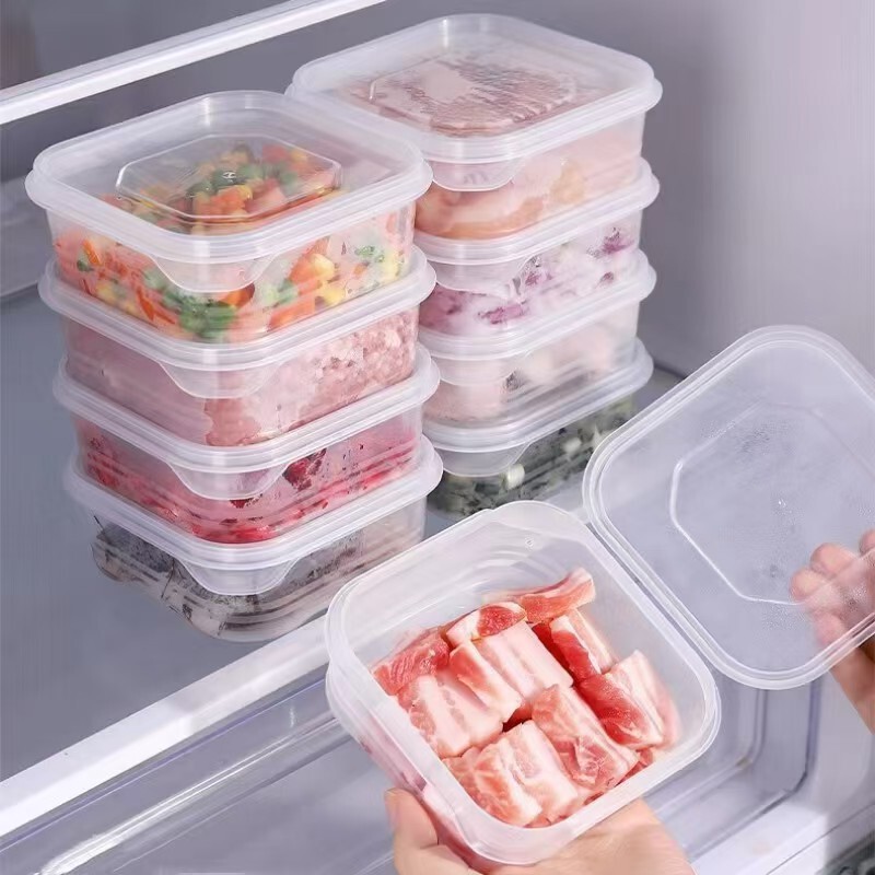 冷蔵庫食品鮮度保持箱肉類専用冷凍分注箱台所野菜ネギにんにく防串味収納箱|undefined