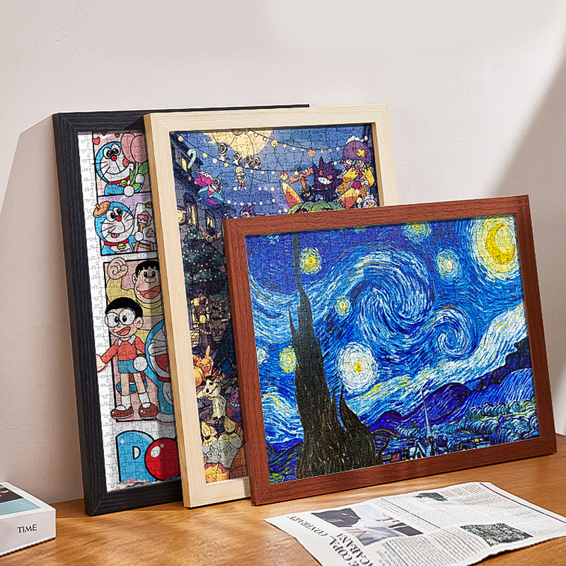 Casual Wooden Puzzle Frame Wholesale Art Oil Painting Frame Photo Frame Empty Frame A4 Can Be Hung or Placed Wooden Commemorative Photo DIY Casual Wooden Puzzle Frame Wholesale Art Oil Painting Frame Photo Frame Empty Frame A4 Can Be Hung or Placed Wooden Commemorative Photo DIY