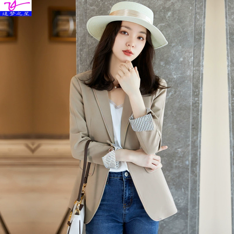 Demi-season classic suit jacket for leisure, fashionable overall, 2021 years