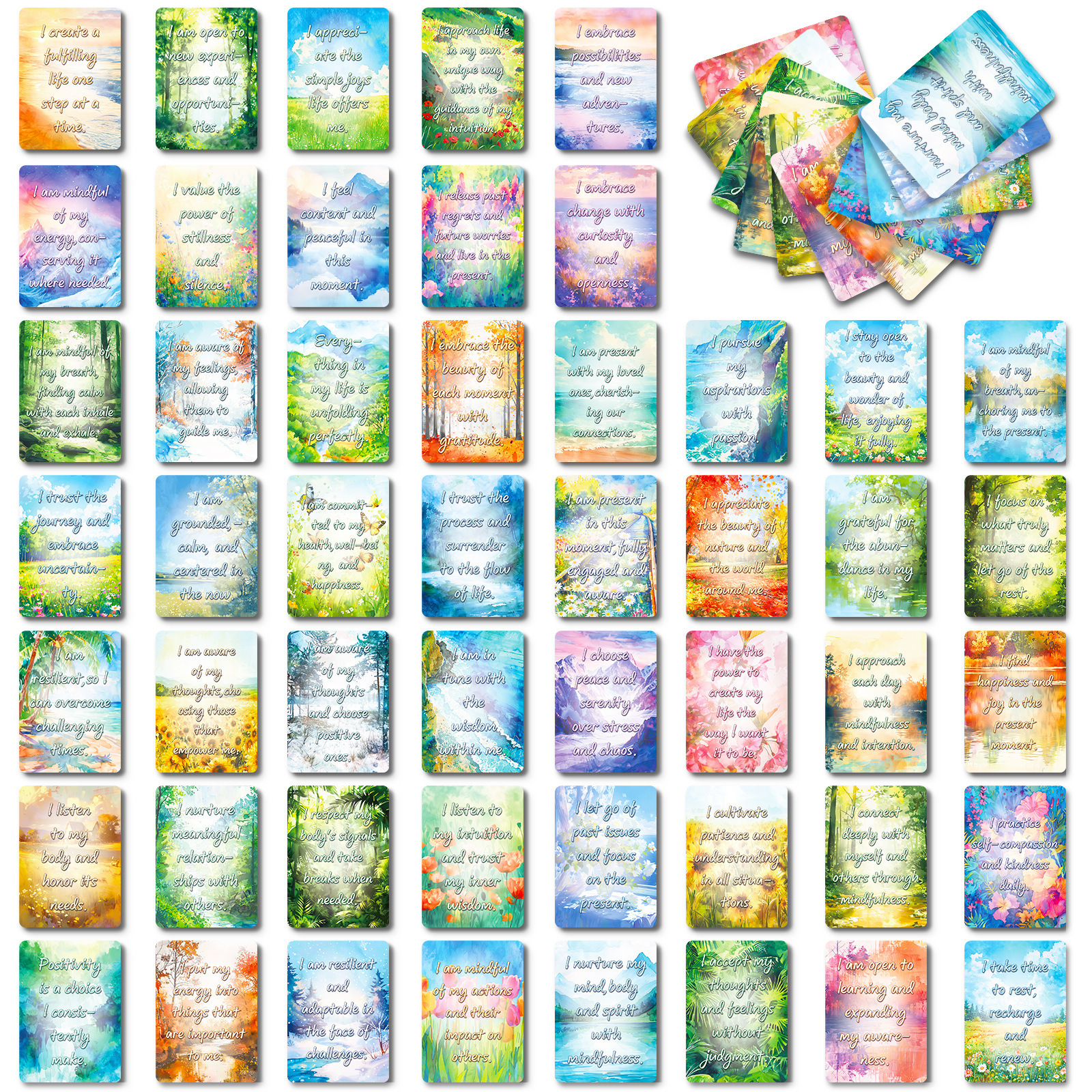 티01042288     수채화 영감을 주는 텍스트 카드