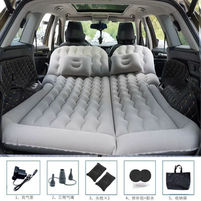 Car Travel Bed Car Vehicle-mounted inflatable bed - gray-universal-no-pier