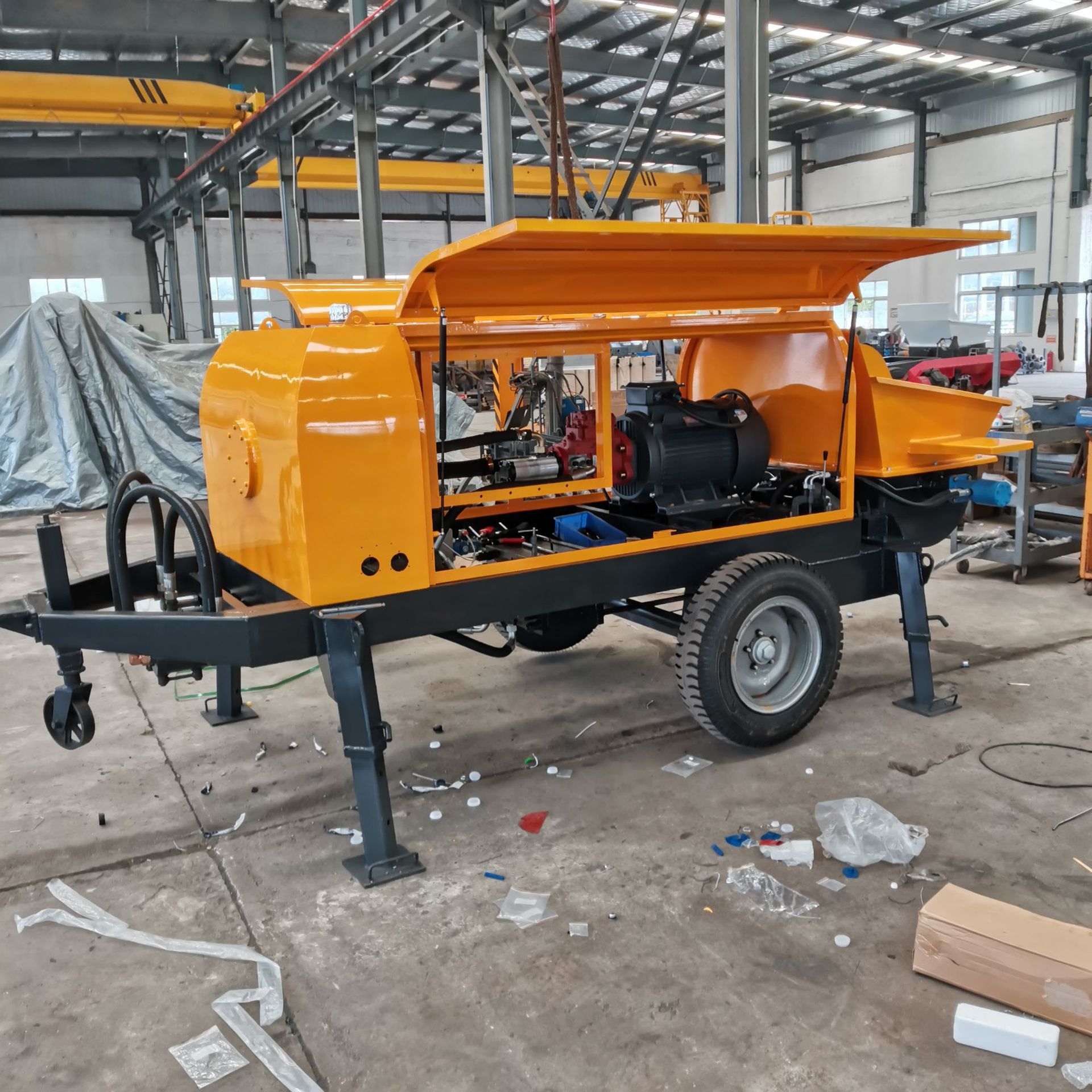 建筑机械新型 小型 混凝土输送泵 砼泵 地泵 拖泵 50泵 40泵 电动