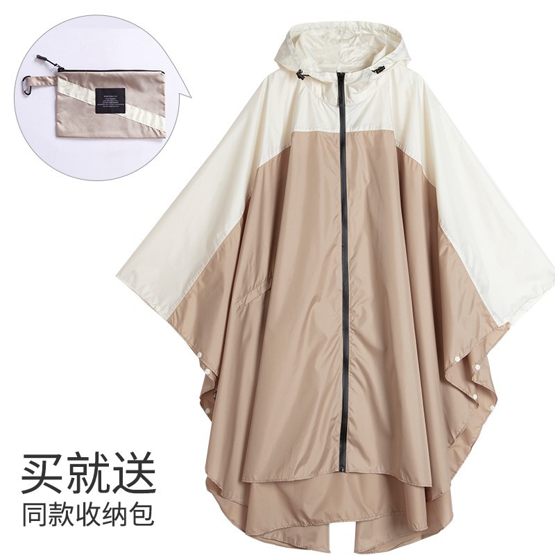 Fabricantes venden japonés Corea del Sur moda Capa delgada hombres y mujeres adultos impermeable poncho mochila ciclismo Amazon comercio exterior image 53