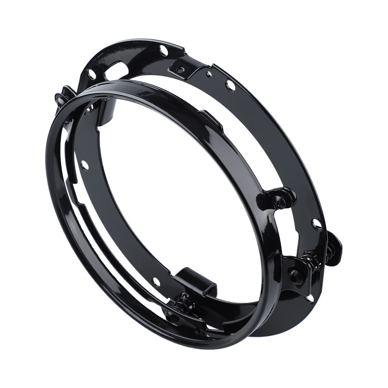 Harley Glide 7-inch Wrangler headlight modification bracket round spray paint plating headlight fixing bracket