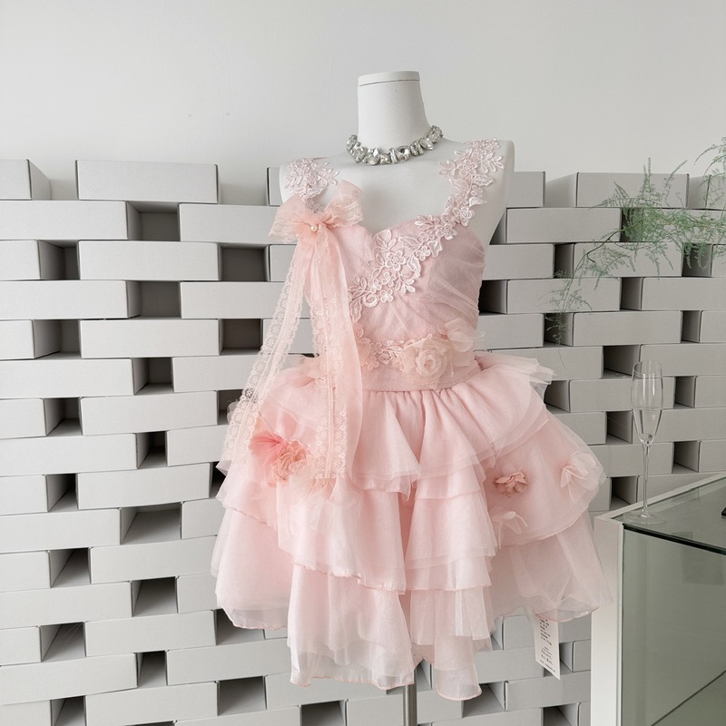 Temple Mai 2026 Summer New Eternal Midsummer~ Collection Line Sequined Lace Mesh Layered Dress